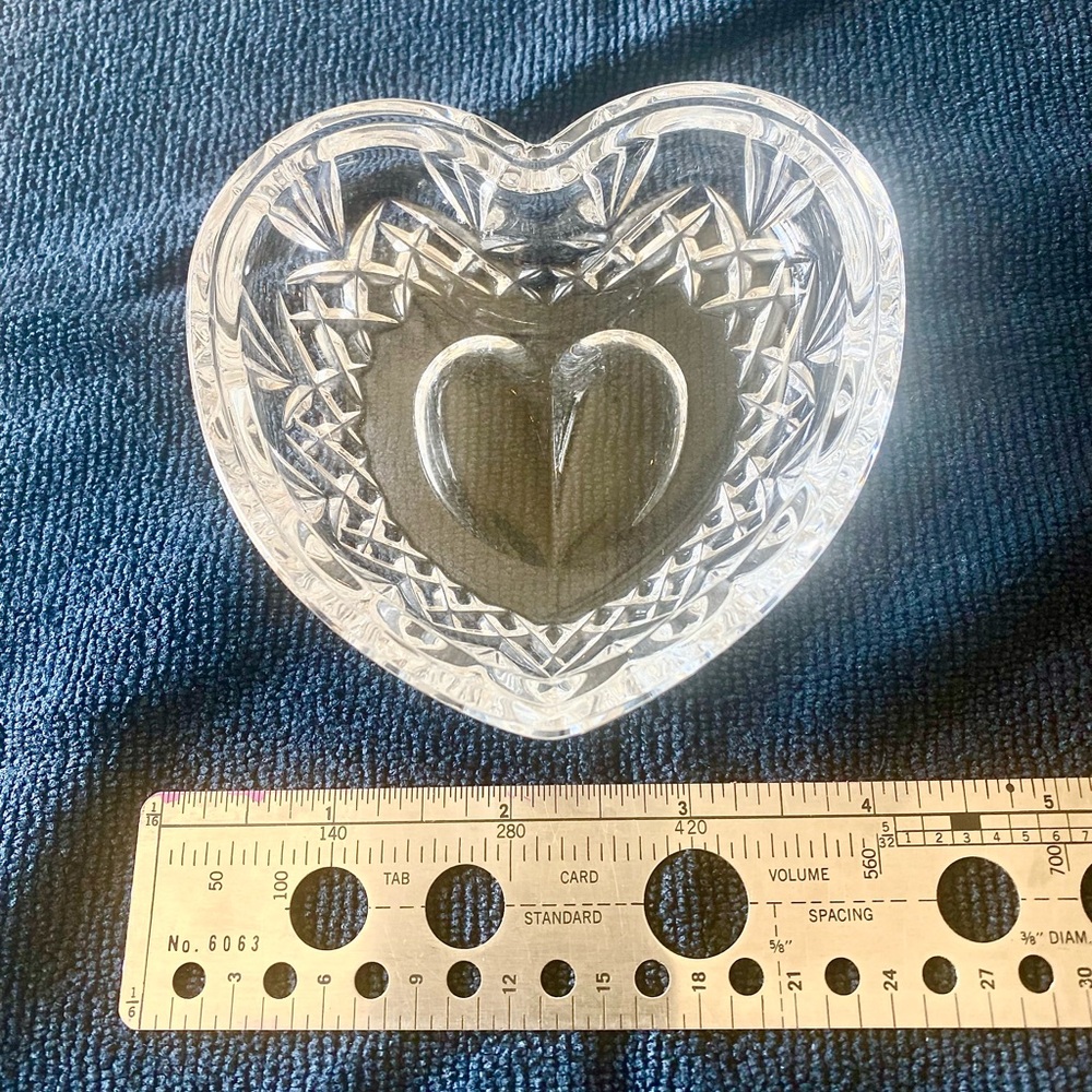 Crystal Heart-Shaped Dish